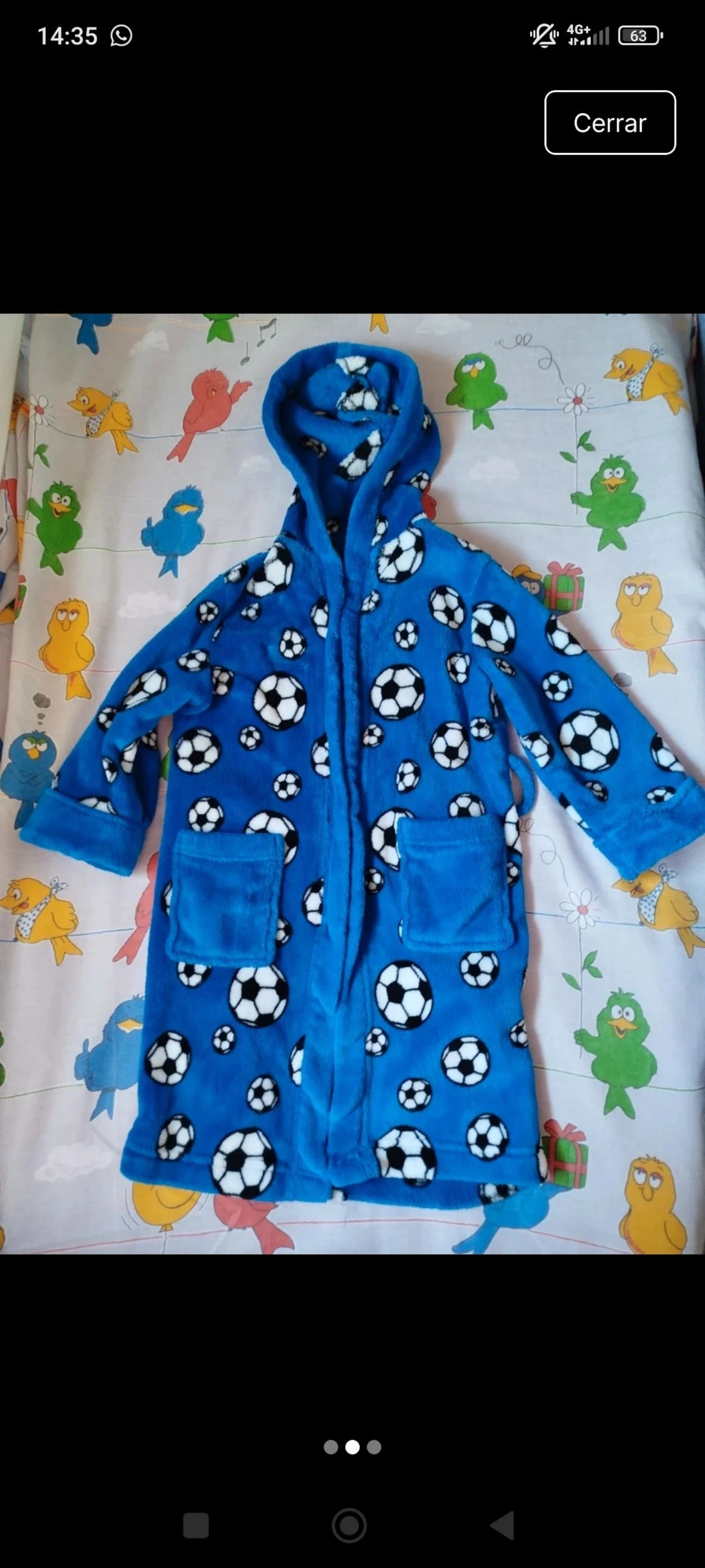 Bata de coralina infantil 98-104cm